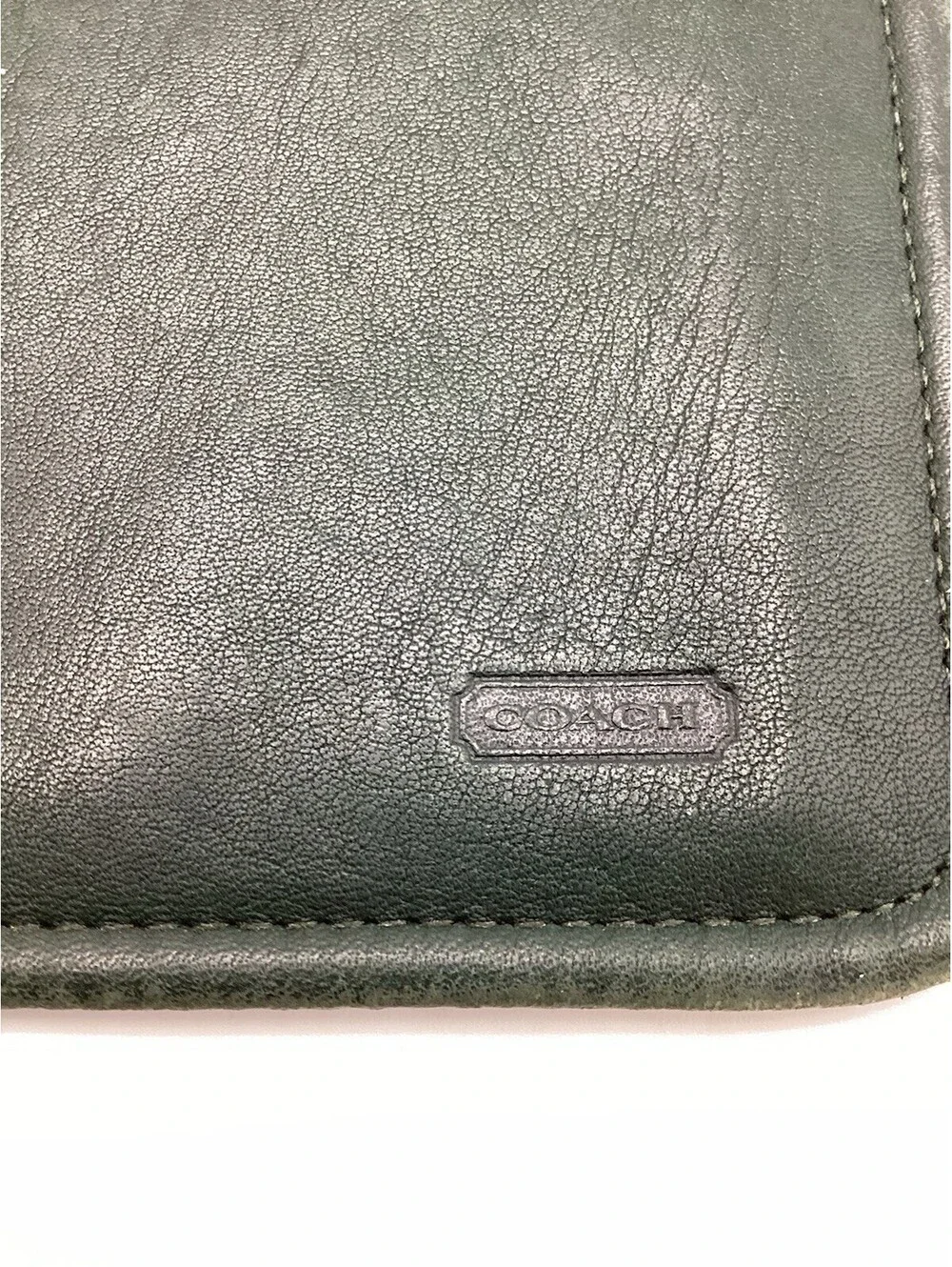 RARE Vintage Coach Chunky Case 7165 Pouch Hunter-Bottle Green HTF With Hangtag